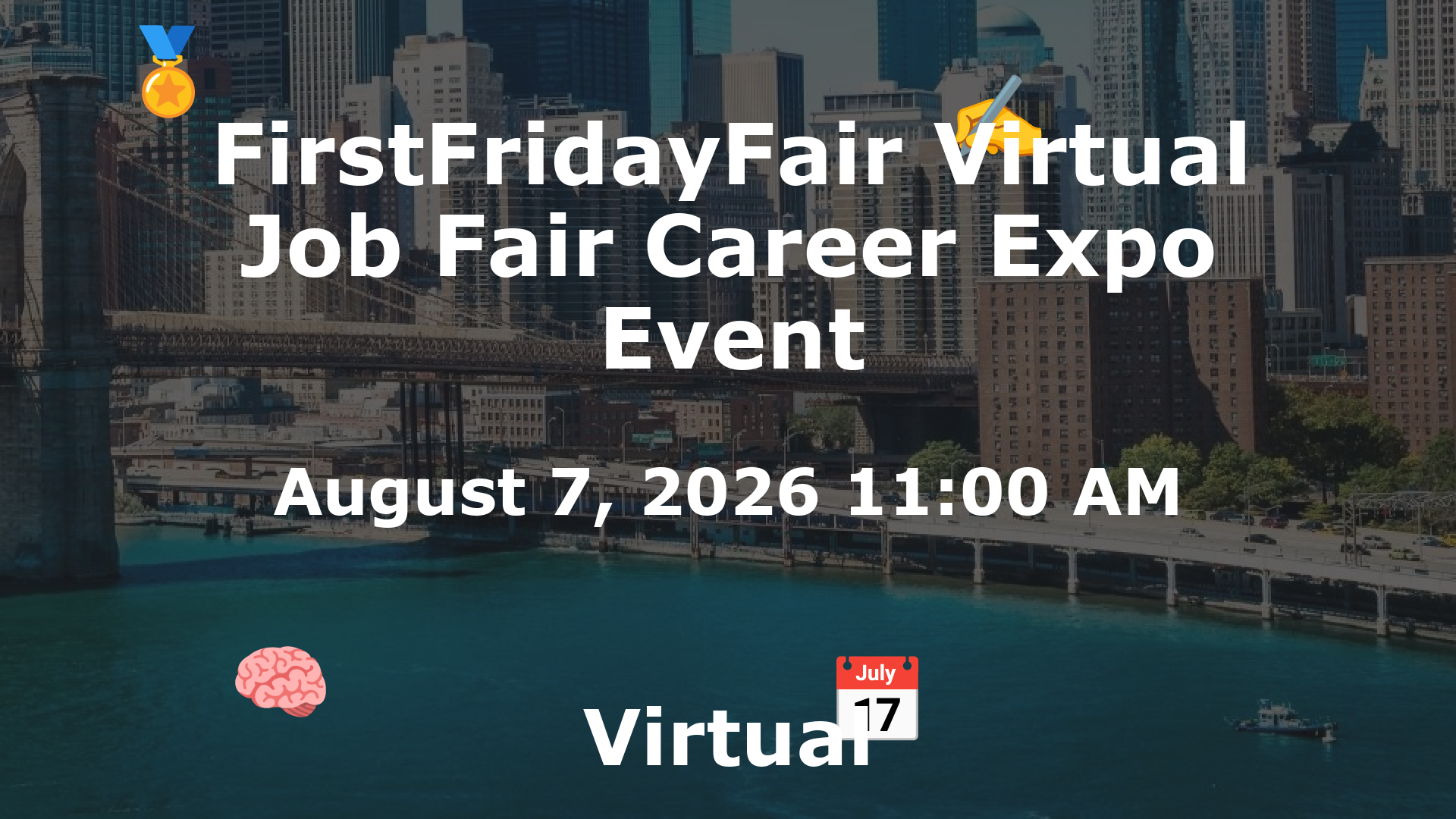 FirstFridayFair Virtual Job Fair Career Expo Event event image